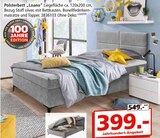 Polsterbett „Loano“ im aktuellen Segmüller Prospekt