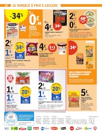 Prix et réduction Glace dans le prospectus E.Leclerc en cours Offre Glace dans le catalogue E.Leclerc du moment à la page 20