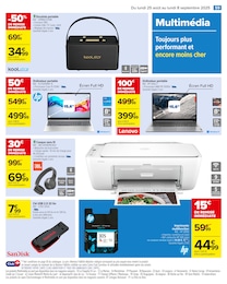 Offre Enceintes portables dans le catalogue Carrefour du moment à la page 61