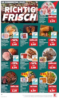 Schweinebauch im Kaufland Prospekt "Hier bin ich richtig" mit 75 Seiten (Halle (Saale))