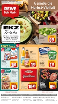 REWE Prospekt der Woche "Dein Markt" Seite 1, 20.10.2025 bis 25.10.2025 für Bottrop Aktueller REWE Prospekt "Dein Markt" Seite 1 von 32 Seiten für Bottrop