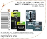 GILLETTE LABS oder GILLETTE INTIMATE Artikel von Gillette im aktuellen Müller Prospekt