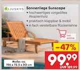 Sonnenliege Sunscape im Angebot bei Netto Marken-Discount in Lörrach Sonnenliege Sunscape Angebote von Juskys bei Netto Marken-Discount Lörrach für 99,99 €