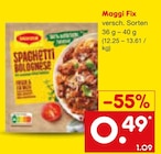 Maggi im Netto Marken-Discount Prospekt Maggi Fix im aktuellen Netto Marken-Discount Prospekt für 0,49 €