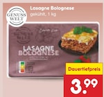 Lasagne Bolognese von Genuss Welt für 3,99 € bei Netto Marken-Discount im Angebot Lasagne Bolognese von Genuss Welt im aktuellen Netto Marken-Discount Prospekt