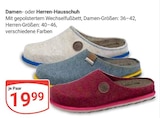 Damen-Hausschuh Angebote bei GLOBUS St. Ingbert für 19,99 €