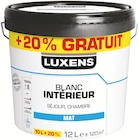 Peinture intérieure blanche - Luxens en promo chez Weldom Rambouillet à 27,90 €