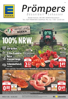 EDEKA Prospekt der Woche "Aktuelle Angebote" Seite 1, 11.08.2025 bis 16.08.2025 für Düsseldorf Aktueller EDEKA Prospekt "Aktuelle Angebote" Seite 1 von 24 Seiten für Düsseldorf
