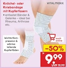 Knöchel- oder Kniebandage mit Kupferfasern Angebote von VITALMAXX bei Netto Marken-Discount Pforzheim für 9,99 €