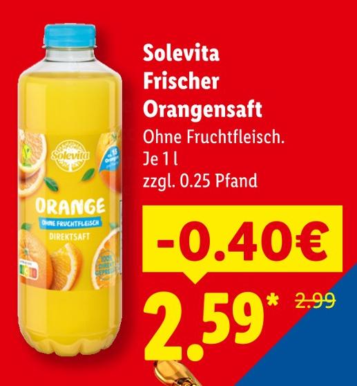 Frischer Orangensaft