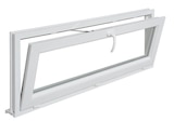 Fenetre abattant en PVC - Blanc - 65x100cm à Brico Cash dans Quiers Fenetre abattant en PVC - Blanc - 65x100cm à Brico Cash dans Quiers