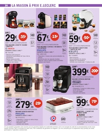 Prix et réduction Café dans le prospectus E.Leclerc en cours Offre Café dans le catalogue E.Leclerc du moment à la page 30