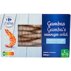 Gambas sauvages entières crues surgelées - CARREFOUR EXTRA en promo chez Carrefour Market Vitry-sur-Seine à 11,19 €