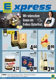 E xpress Prospekt für Augsburg: "EDEKA wünscht Ihnen ein frohes Osterfest.", 4 Seiten, 25.03.2024 - 30.03.2024