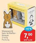 Salz- & Pfeffer-Streuer von Sheepworld im aktuellen budni Prospekt