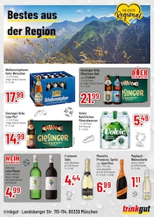Cola im Trinkgut Prospekt "Aktuelle Angebote" mit 4 Seiten (München)