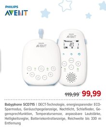 Philips von PHILIPS AVENT im aktuellen BabyOne Prospekt Babyphone SCD715 von PHILIPS AVENT für 99,99 € bei BabyOne im Angebot