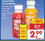 Aktuelles Fruity Trinkmahlzeit Angebot bei Netto Marken-Discount in Hildesheim ab 2,99 €