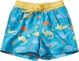 Badehose mit Dino-Muster, blau, Gr. 98/104 Angebote von PUSBLU bei dm-drogerie markt Gießen für 8,90 €
