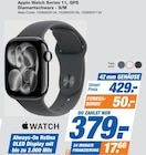 Apple Watch Series 11, GPS Diamantschwarz - S/M Angebote von Apple bei expert Brühl für 379,00 €