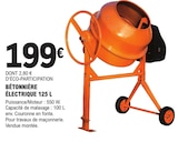 E.Leclerc Romorantin-Lanthenay - Promo Bétonnière électrique 125 L Promo Bétonnière électrique 125 L à 199,00 € dans le catalogue E.Leclerc à Romorantin-Lanthenay