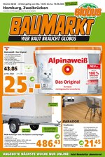Globus-Baumarkt Prospekt für Bexbach mit 24 Seiten Globus-Baumarkt Prospekt für Bexbach: "WER BAUT BRAUCHT GLOBUS", 24 Seiten, 13.09.2020 - 19.09.2020