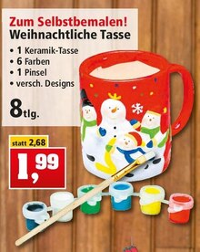 Weihnachtliche Tasse bei Thomas Philipps in Bamberg Weihnachtliche Tasse im Angebot bei Thomas Philipps Bamberg für 1,99 €