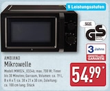 Mikrowelle Angebote von AMBIANO bei ALDI Nord Mettmann für 54,99 €