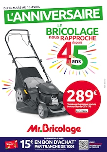 Prospectus Mr. Bricolage en cours, "L'ANNIVERSAIRE", page 1 sur 21