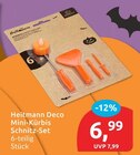Mini-Kürbis Schnitz-Set Angebote von Heitmann Deco bei budni Lüneburg für 6,99 €