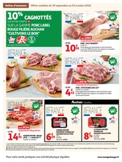 Promos Viande dans le catalogue "LES HALLES d'automne" de Auchan Supermarché Viande en promo dans le catalogue Auchan Supermarché à la page 4