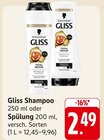 Gliss Shampoo im Angebot bei EDEKA in Rottenburg Gliss Shampoo Angebote von Schwarzkopf bei EDEKA Rottenburg für 2,49 €