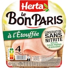 Jambon Le Bon Paris - HERTA - Carrefour Jambon Le Bon Paris - HERTA à 2,55 € dans le catalogue Carrefour
