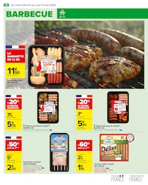 Prix et réduction Saucisse Halal dans le prospectus Carrefour en cours Offre Saucisse Halal dans le catalogue Carrefour du moment à la page 28