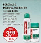 Sticken im V-Markt Prospekt Deospray von Borotalco im aktuellen V-Markt Prospekt für 3,99 €