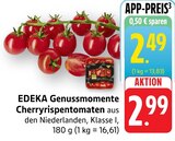 Genussmomente Cherryrispentomaten Angebote von EDEKA bei E center Singen für 2,49 €