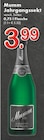 Jahrgangssekt im Angebot bei TOP Getränke in Düsseldorf Jahrgangssekt Angebote von Mumm bei TOP Getränke Düsseldorf für 3,99 €
