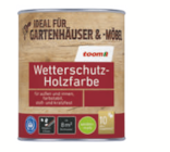 Wetterschutz-Holzfarbe im toom Baumarkt Prospekt Wetterschutz-Holzfarbe von toom im aktuellen toom Baumarkt Prospekt für 12,99 €