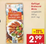 Geflügel Bratwurst Minis im Netto Marken-Discount Prospekt Geflügel Bratwurst Minis im aktuellen Netto Marken-Discount Prospekt für 2,99 €