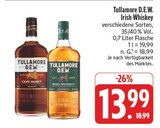 Irish Whiskey Angebote von Tullamore D.E.W. bei EDEKA Freiberg für 13,99 €