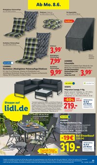 Gartensitzmöbel im Lidl Prospekt "LIDL LOHNT SICH" mit 77 Seiten (Essen)