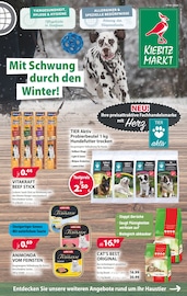 Aktueller Kiebitzmarkt Prospekt mit Hundefutter, "Mit Schwung durch den Winter", Seite 1