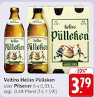 Helles Pülleken oder Pilsener im Angebot bei E center in Böblingen Helles Pülleken oder Pilsener Angebote von Veltins bei E center Böblingen für 3,79 €