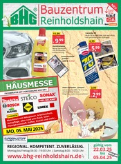 Aktueller Bauzentrum Reinholdshain Baumarkt Prospekt in Freital und Umgebung, "Regional. Kompetent. Zuverlässig." mit 8 Seiten, 22.03.2025 - 05.04.2025