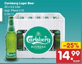 Lager Beer im Angebot bei Netto Marken-Discount in Annaberg-Buchholz Lager Beer Angebote von Carlsberg bei Netto Marken-Discount Annaberg-Buchholz für 14,99 €