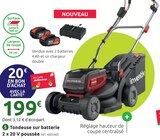 Promo Tondeuse sur batterie 2 x 20 V poussée à 199,00 € dans le catalogue Mr.Bricolage à Masny