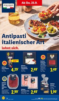 Mascarpone Angebot im Lidl Prospekt, gültig von 22.09.2025 bis 27.09.2025 Mascarpone Angebot im aktuellen Lidl Prospekt auf Seite 46