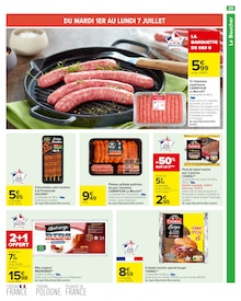 Promotion Poitrine De Porc dans le prospectus Carrefour, valable du 01/07/2025 au 14/07/2025 Promo Poitrine De Porc dans le catalogue Carrefour du moment à la page 31