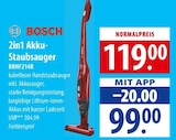 2in1 Akku-Staubsauger Angebote von Bosch bei famila Nordost Lüneburg für 99,00 €