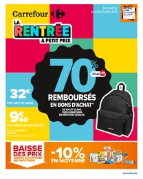 Prix et réduction Sac À Dos dans le prospectus Carrefour en cours Offre Sac À Dos dans le catalogue Carrefour du moment à la page 1